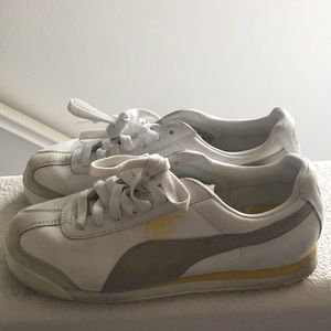 Puma Roma yellow/white sneakers
